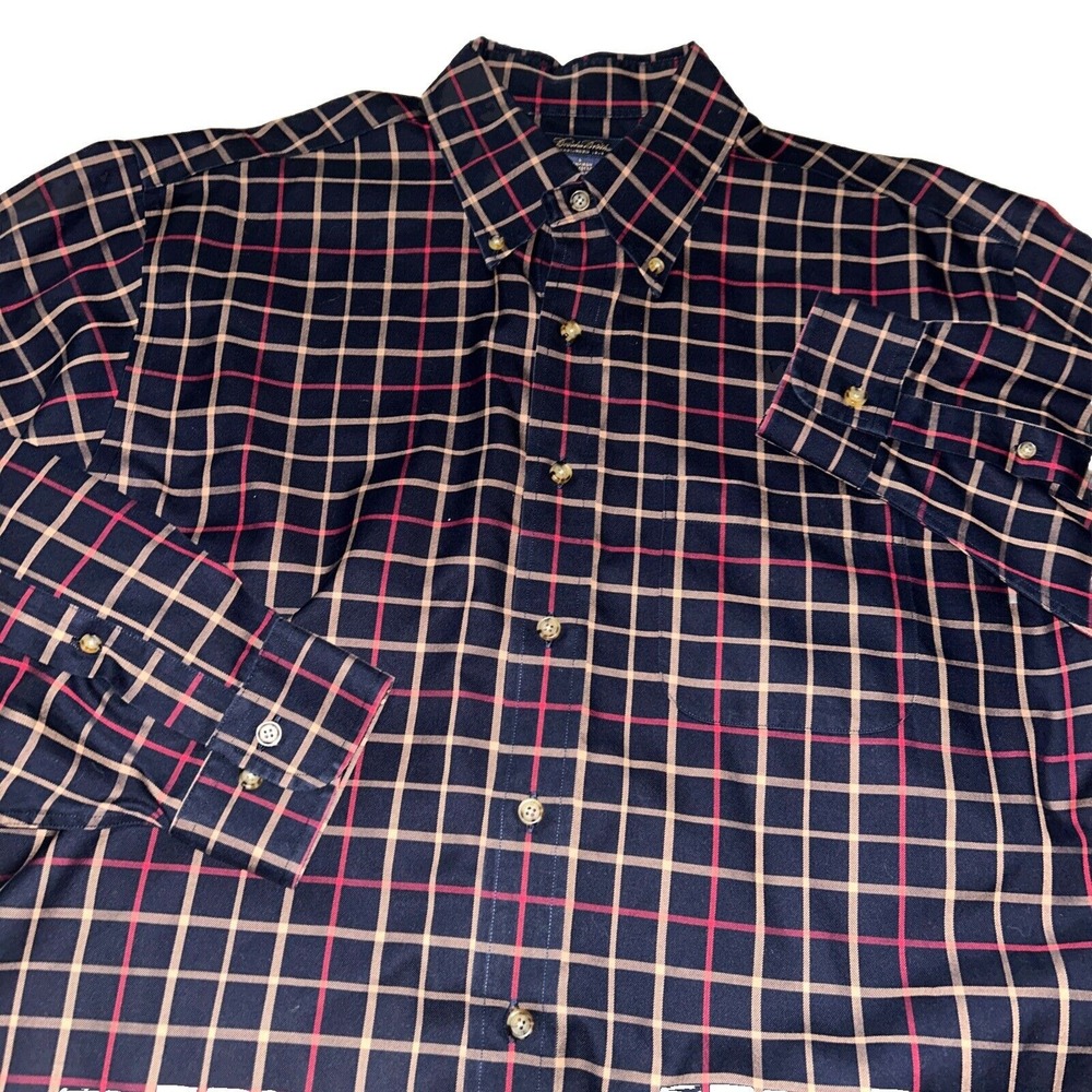 Mens Large Brooks Brothers Long Sleeve Button Down Plaid Shirt‎